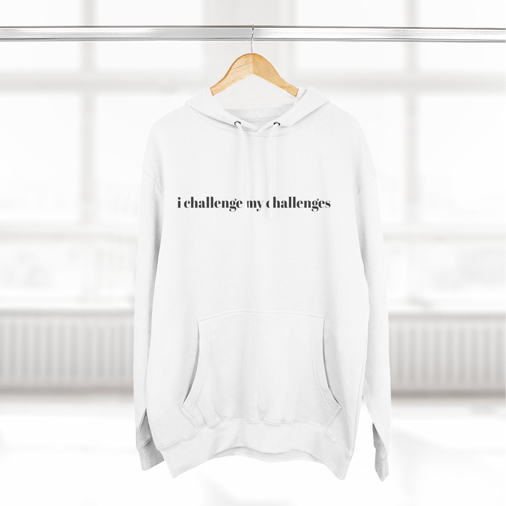 Three-Panel Fleece Hoodie