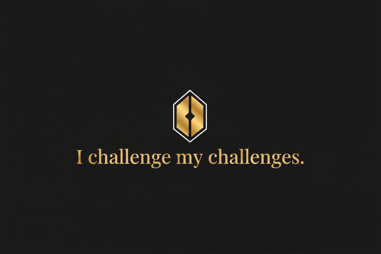 I challenge my challenges